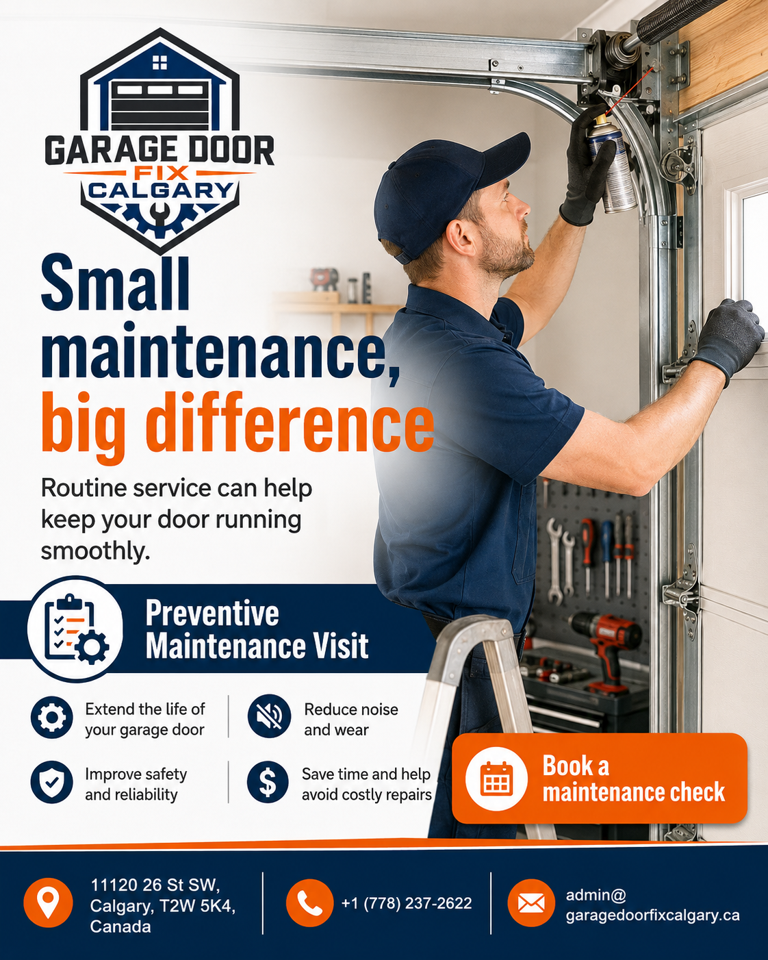 Garage Door Fix Calgary preventive garage door maintenance visit