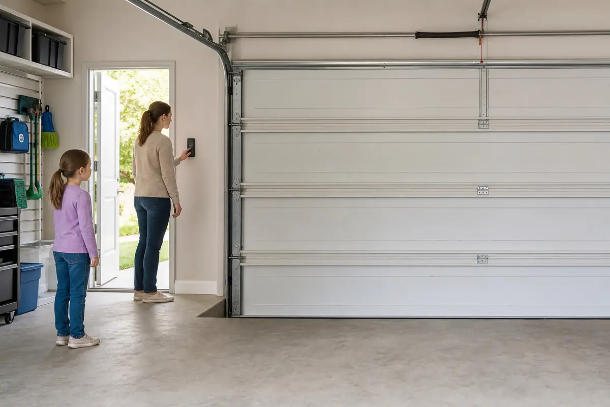 Everyday Garage Door Safety Habits for Families and Homeowners supporting inspection