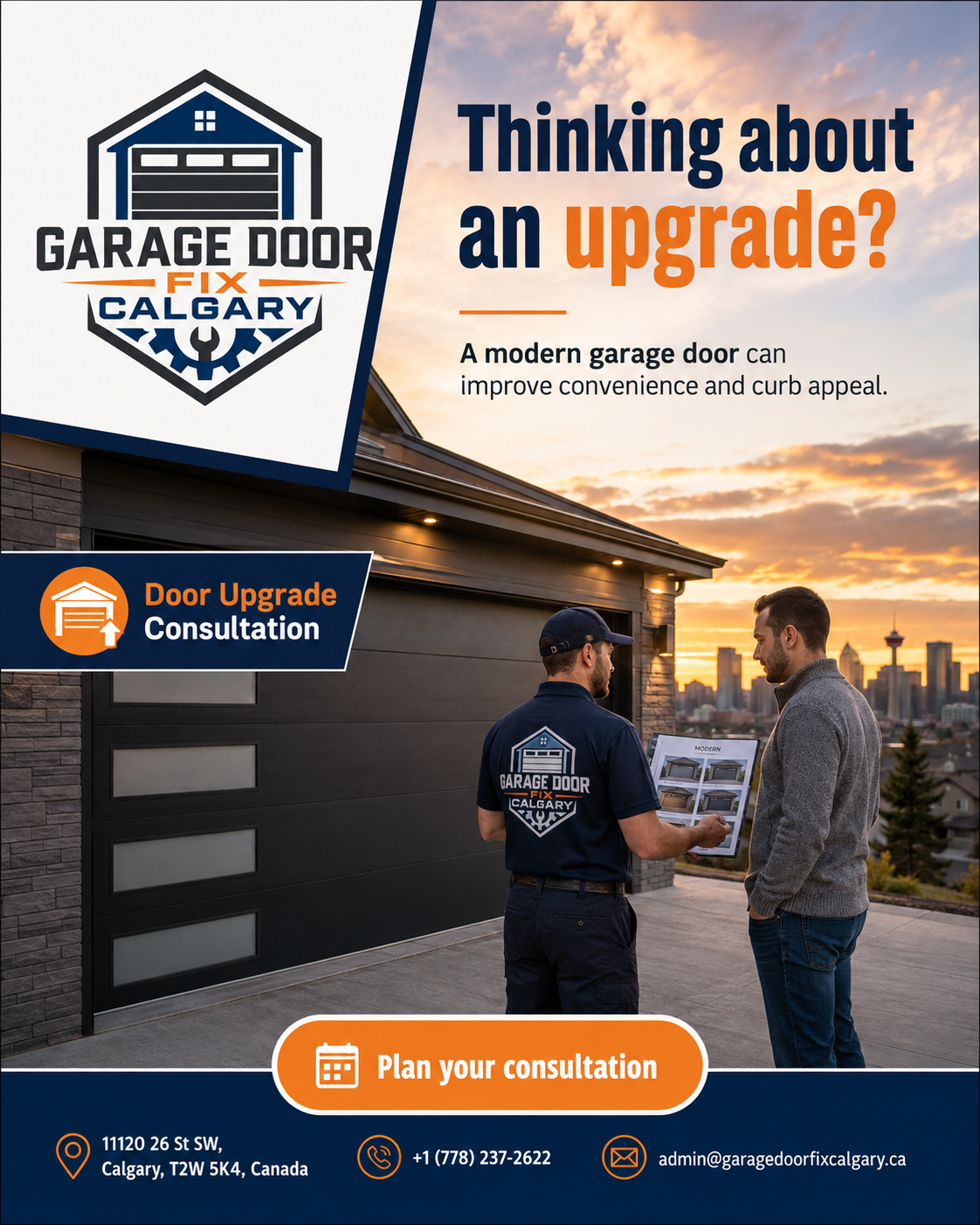 Garage Door Fix Calgary garage door upgrade consultation
